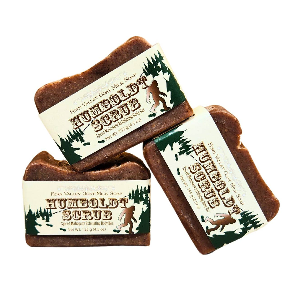 Natural Goat Milk Soap | Exfoliating Body Bar | Humboldt Scrub