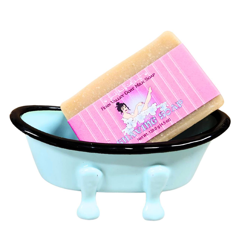 Handmade Goat Milk Soap | Coconut & Lime Verbena Shaving Soap for Women